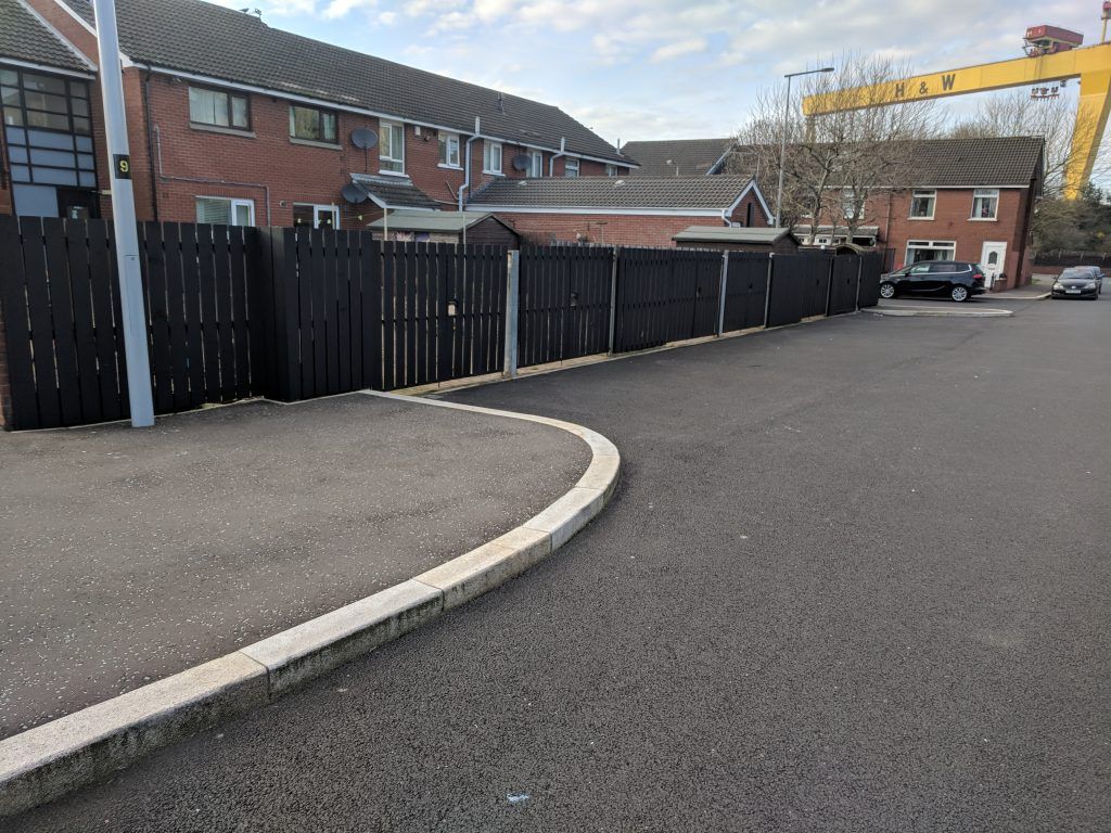 Bollards repainted